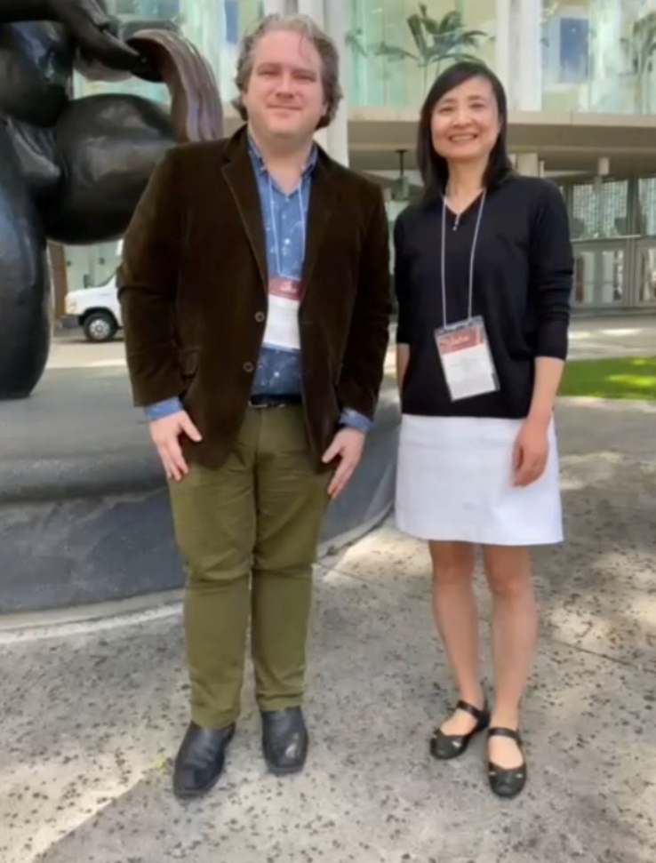 Dr. Jia Li and Matthew McGravey at the Hawai’i Convention Center